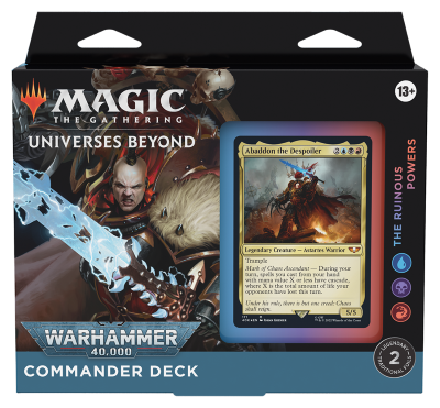 universes beyond: warhammer 40,000 commander deck the ruinous powers (eng)